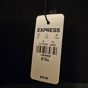 Nwt Mens EXPRESS tall Knit Sweater